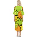 Fruit Food Wallpaper Double Cuff Midi Dress View4