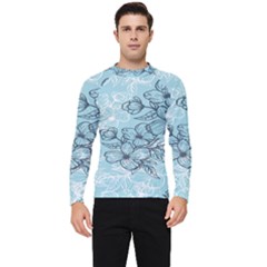 Flowers-25 Men s Long Sleeve Rash Guard by nateshop