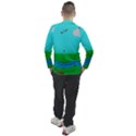 Frog Log Stream River Wallpaper Men s Pique Long Sleeve Tee View2