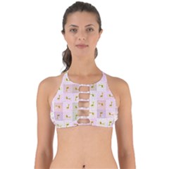 Giraffe Pattern Art Background Perfectly Cut Out Bikini Top by Ravend