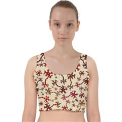 Neuron Nerve Cell Neurology Velvet Racer Back Crop Top by Ravend