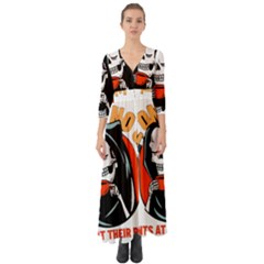 Halloween Button Up Boho Maxi Dress by Sparkle