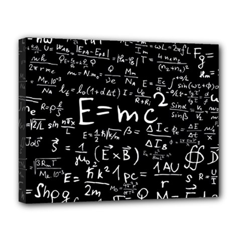 Science Einstein Formula Mathematics Physics Canvas 14  X 11  (stretched) by danenraven