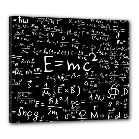 Science Einstein Formula Mathematics Physics Canvas 24  X 20  (stretched) by danenraven