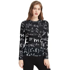 Science Einstein Formula Mathematics Physics Women s Long Sleeve Rash Guard by danenraven