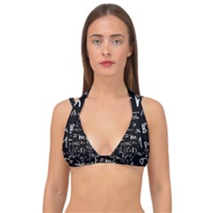 Science Einstein Formula Mathematics Physics Double Strap Halter Bikini Top by danenraven