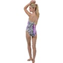 Anatomy Brain Head Medical Psychedelic  Skull Go with the Flow One Piece Swimsuit View2