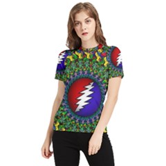 Grateful Dead Women s Short Sleeve Rash Guard by Jancukart