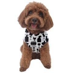 Wine Pattern Black White Dog Sweater by Jancukart