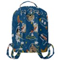 Seamless-pattern-funny-astronaut-outer-space-transportation Flap Pocket Backpack (Large) View3