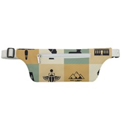 Egyptian-flat-style-icons Active Waist Bag by Jancukart