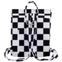 Chess board background design Flap Top Backpack View3