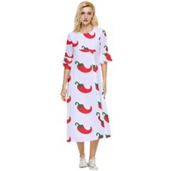 Small Peppers Double Cuff Midi Dress by ConteMonfrey