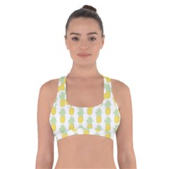 Pineapple Glitter Cross Back Sports Bra by ConteMonfrey