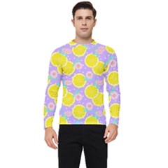 Purple Lemons  Men s Long Sleeve Rash Guard by ConteMonfrey