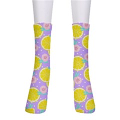 Purple Lemons  Crew Socks by ConteMonfrey