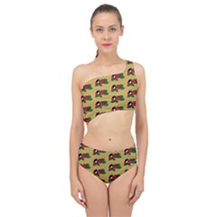 Guarana Fruit Brown Spliced Up Two Piece Swimsuit by ConteMonfrey