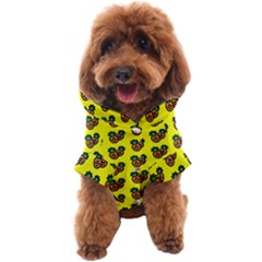 Yellow Background Pineapples Dog Coat by ConteMonfrey