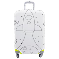 Going To Space - Cute Starship Doodle  Luggage Cover (medium) by ConteMonfrey