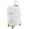 Going To Space - Cute Starship Doodle  Luggage Cover (Medium) View2