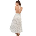 Going To Space - Cute Starship Doodle  Backless Maxi Beach Dress View2