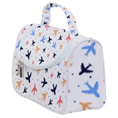 Sky Birds - Airplanes Satchel Handbag by ConteMonfrey