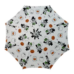 Halloween Jack O Lantern Vector Golf Umbrellas by Ravend