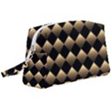 Golden Chess Board Background Wristlet Pouch Bag (Large) View1