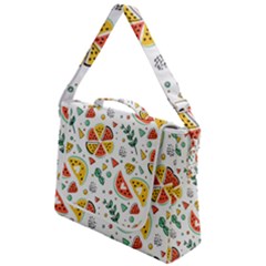 Seamless-hipster-pattern-with-watermelons-mint-geometric-figures Box Up Messenger Bag by Wegoenart