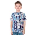 Dogs-seamless-pattern Kids  Cotton Tee View1