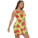 Pastel Watermelon   Draped Bodycon Dress View3