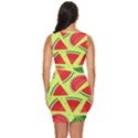 Pastel Watermelon   Draped Bodycon Dress View4