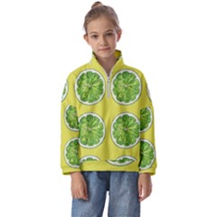 Yellow Lemonade  Kids  Half Zip Hoodie by ConteMonfrey