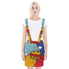 Pow Word Pop Art Style Expression Vector Braces Suspender Skirt by Wegoenart