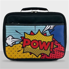 Pow Word Pop Art Style Expression Vector Lunch Bag by Wegoenart