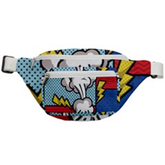 Rays Smoke Pop Art Style Vector Illustration Fanny Pack by Wegoenart