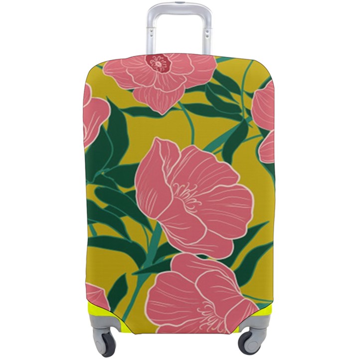 Pink Flower Seamless Pattern Luggage Cover (Large)