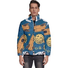 Missile Pattern Men s Puffer Bubble Jacket Coat by Wegoenart