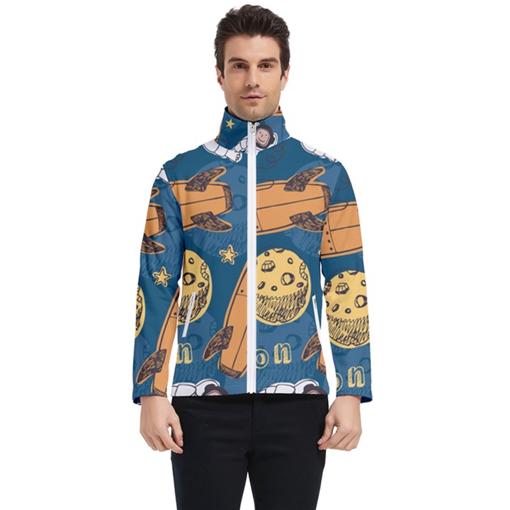 Missile Pattern Men s Bomber Jacket