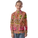 Doughnut Doodle Colorful Seamless Pattern Kids  Long Sleeve Shirt View1