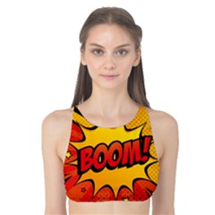 Explosion Boom Pop Art Style Tank Bikini Top by Wegoenart