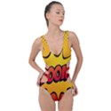 Explosion Boom Pop Art Style Side Cut Out Swimsuit View1