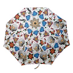 Full Color Flash Tattoo Patterns Folding Umbrellas by Wegoenart