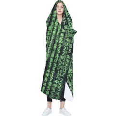 Matrix Technology Tech Data Digital Network Wearable Blanket by Wegoenart