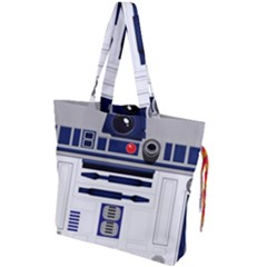 Robot R2d2 R2 D2 Pattern Drawstring Tote Bag by Jancukart