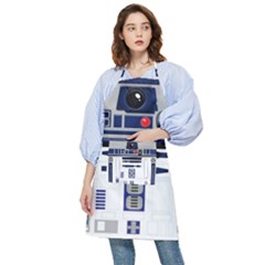 Robot R2d2 R2 D2 Pattern Pocket Apron by Jancukart