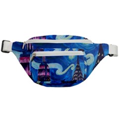 Starry Night In New York Van Gogh Manhattan Chrysler Building And Empire State Building Fanny Pack by danenraven