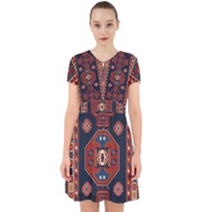 Armenian Old Carpet  Adorable In Chiffon Dress by Gohar