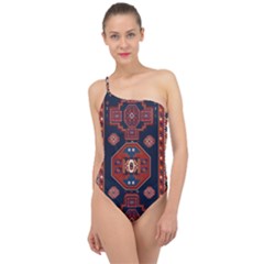 Armenian Old Carpet  Classic One Shoulder Swimsuit by Gohar