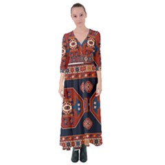 Armenian Carpet Button Up Maxi Dress by Gohar